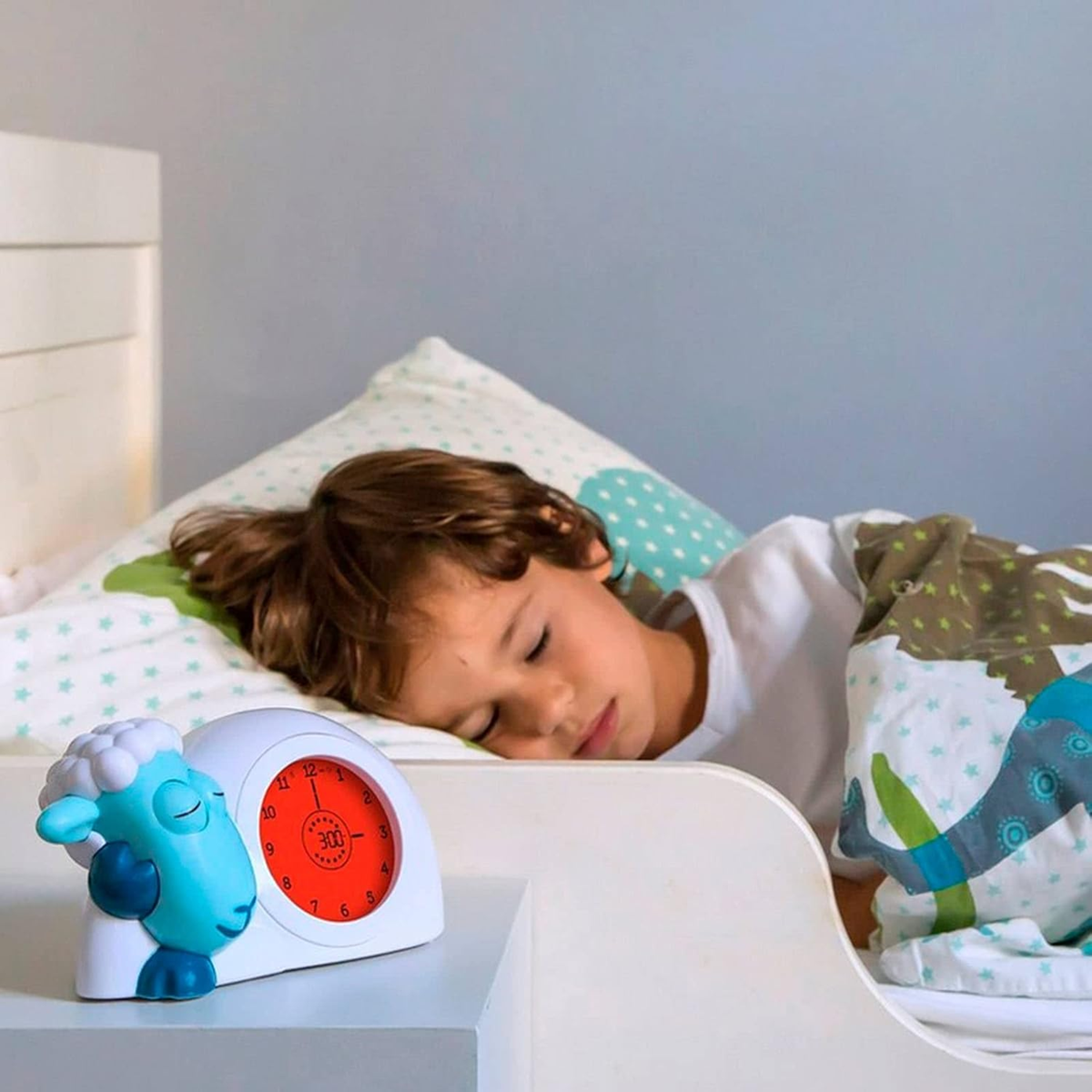 ZAZU Sam the Sheep sleep trainer, clock, and night lamp
