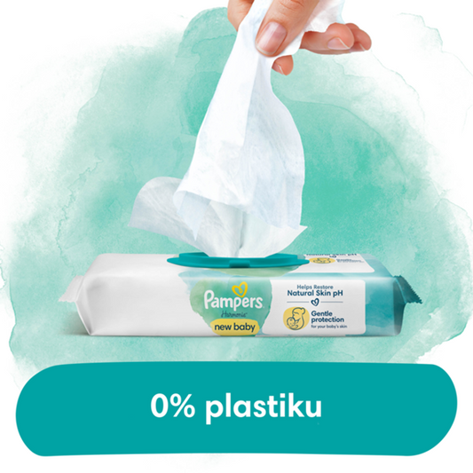 PAMPERS HARMONIE nedves törlőkendő NEW BABY 46 db