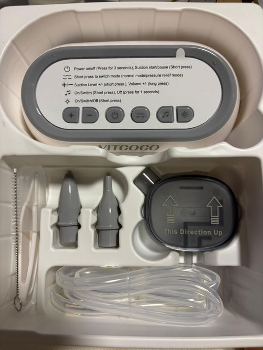 VITCOCO elektryczny aspirator do nosa z lampką nocną