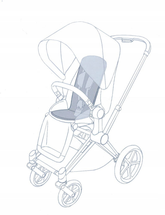 CYBEX PLATINUM wkładka do wózków oddychająca, przewiewna wkładka do spacerówki dla większego komfortu dziecka