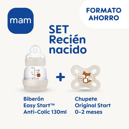MAM Easy Start αντικοιλιακό μπιμπερό 130ml + θηλή