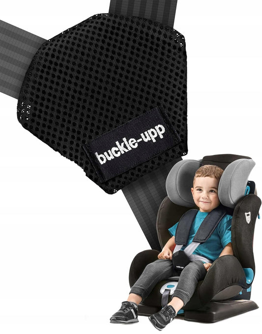 BUCKLE-UPP zabezpieczenie przed odpięciem pasów w foteliku samochodowym