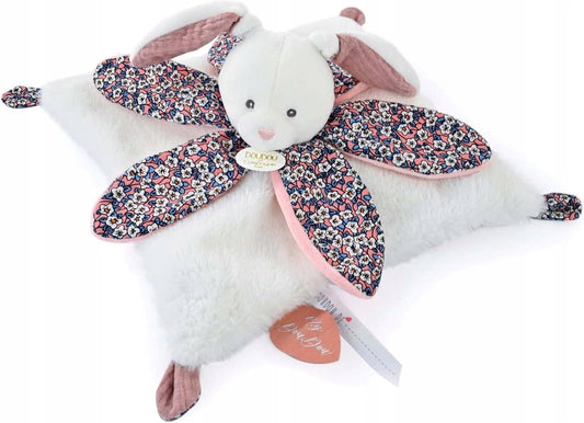 DOUDOU et COMPAGNE komforter przytulanka z kocykiem 27cm, wielokolorowa przytulanka dla dzieci 0+