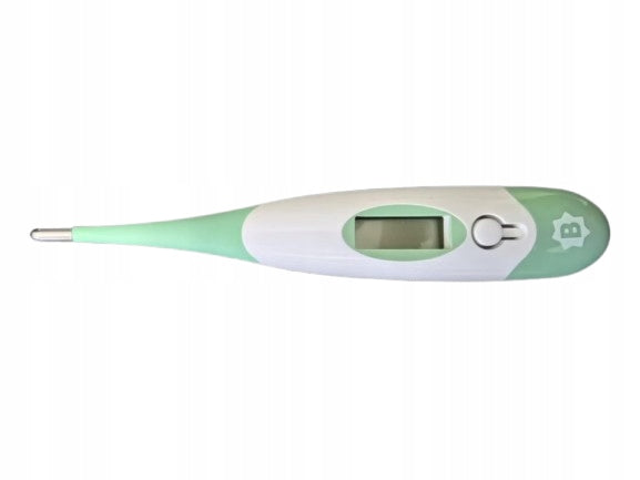 BADABULLEelectronic thermometer + caseage 0 +colour white and greenwidth 2.2 cm, length 13.2 cmbattery 1 x