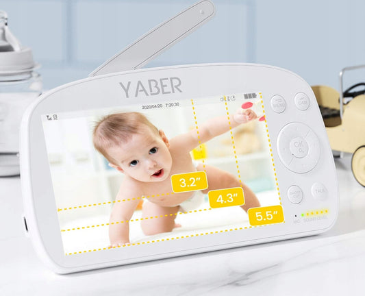YABER zdalnie sterowana cyfrowa niania elektroniczna 5,5" IPS FHD