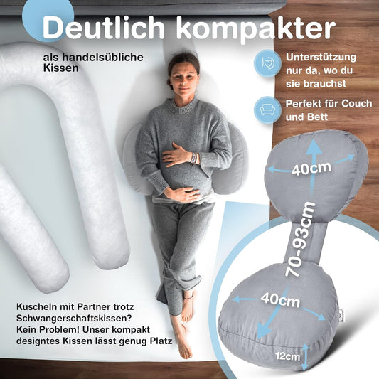 BABYBEFUN poduszka ciążowa kompaktowa regulowana