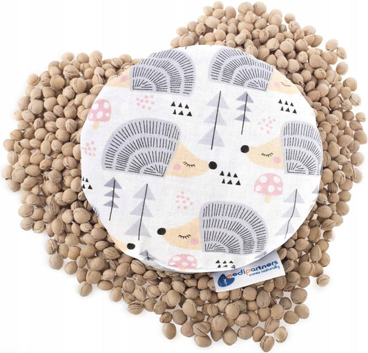 MEDIPARTNERS termofor z pestkami wiśni 0,18kg 15cm, naturalny termofor z bawełny i pestek wiśni