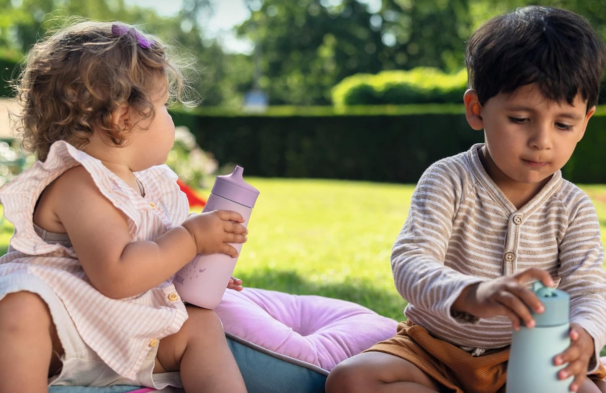 NUK Mini-Me Sip ατσάλινο μπουκάλι με σκληρό στόμιο 300 ml 9+ μηνών LIS