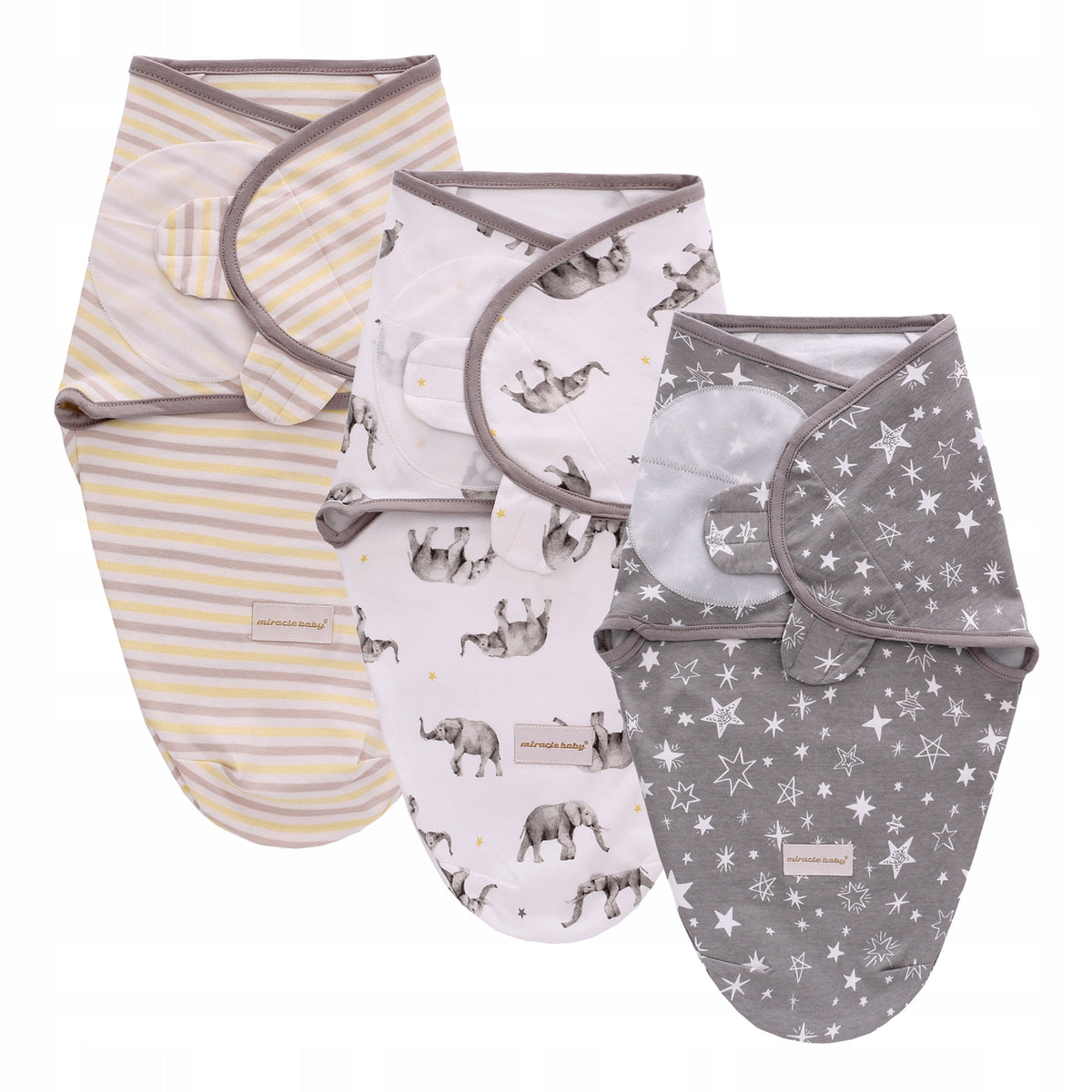 MIRACLE BABY pólya hálózsák 0–3 hónap 3 db