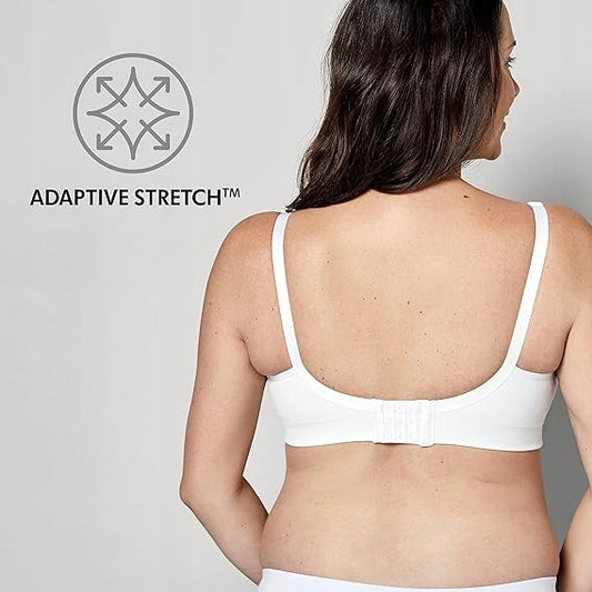 MEDELA KEEP COOL ULTRA biustonosz do karmienia + wkładki M biały bezszwowy z adaptive stretch
