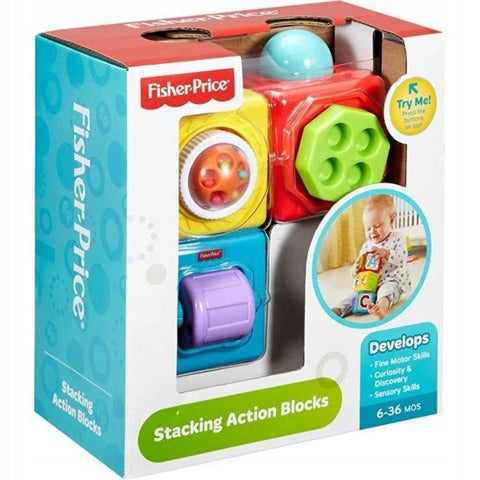 FISHER-PRICE DHW15 interaktywne klocki ze zwierzątkami 6 m+