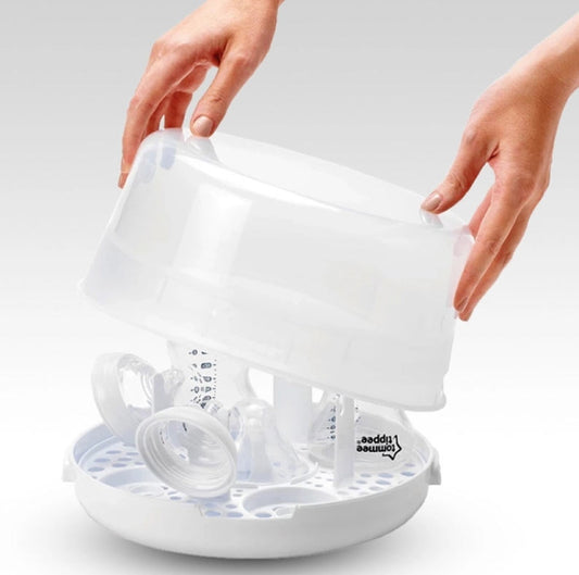 TOMMEE TIPPEE sterilizator + clești și suzetă