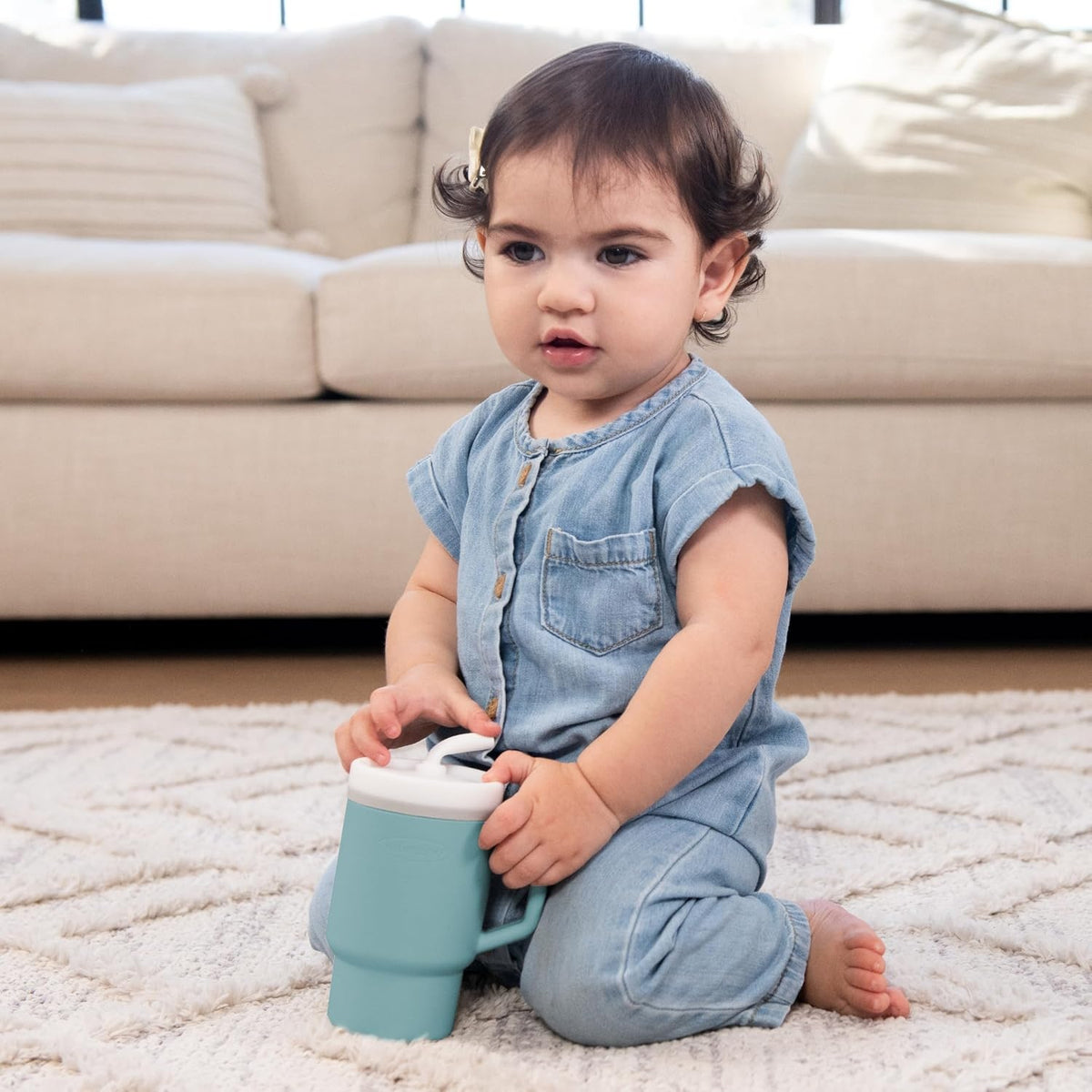 INFANTINO My 1st Tumbler silicone sippy cup with spout 266 ml 6 m+