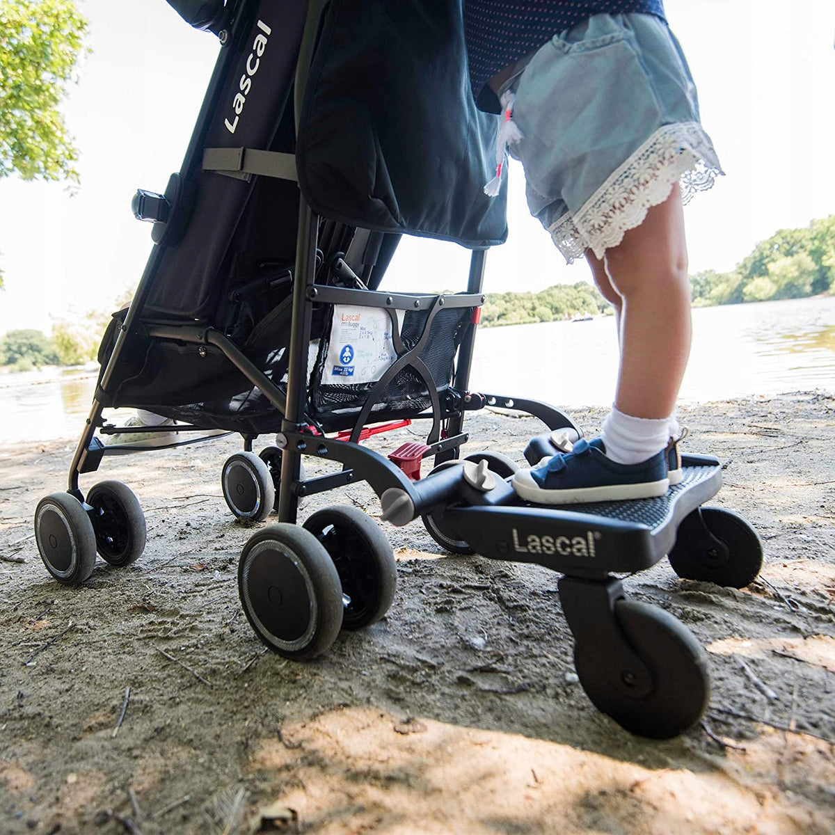 LASCAL Buggy Board Mini universal stroller board attachment
