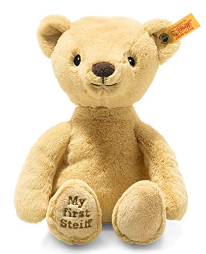 Steiff My First Teddy miś 26 cm beżowy, miękka dziecięca zabawka pluszowa do przytulania i codziennej zabawy