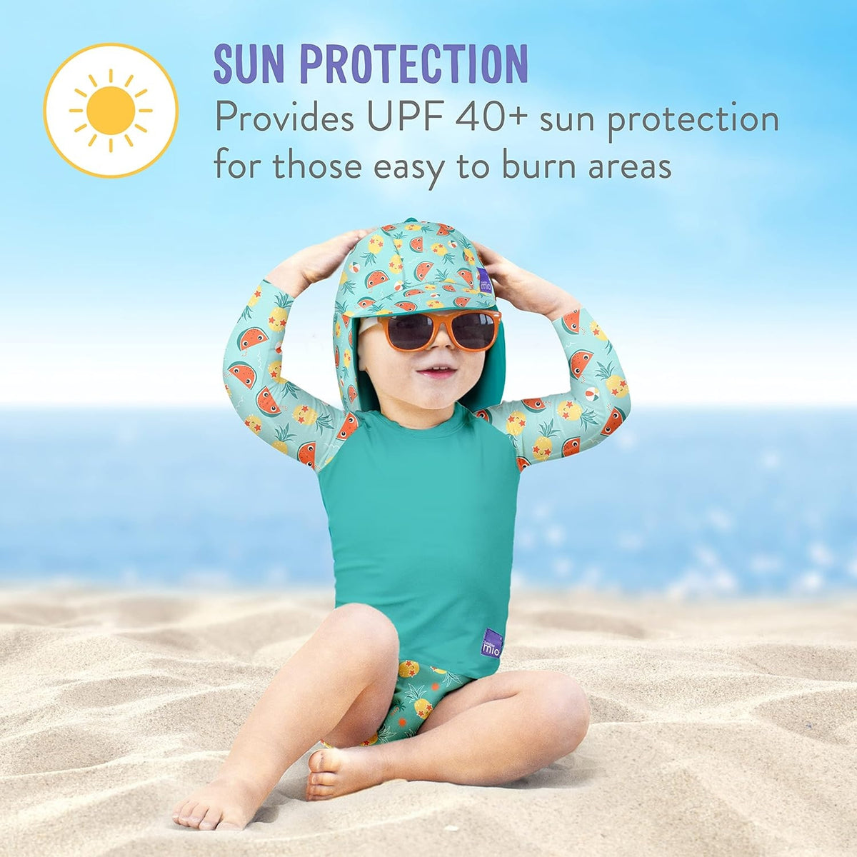 BAMBINO MIO bonnet de bain 0-12 mois UPF réversible
