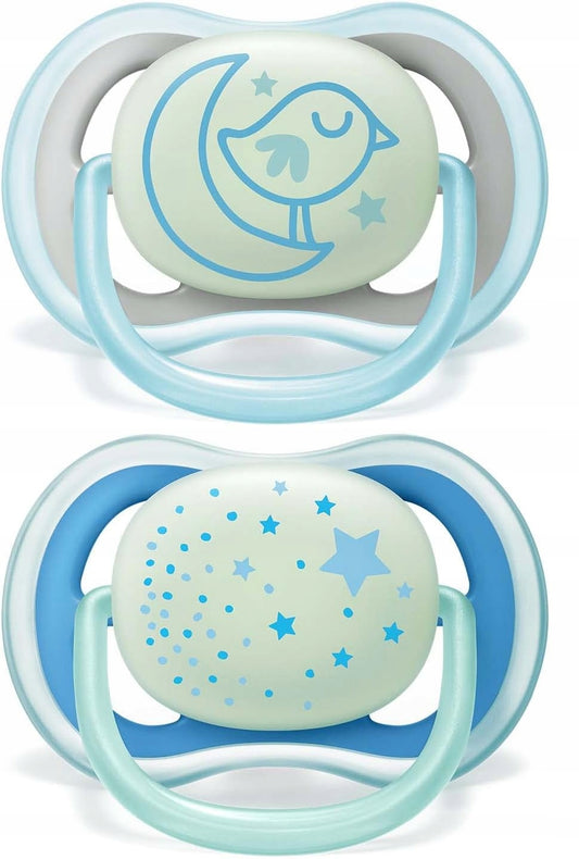 PHILIPS AVENT Ultra Air Night Schnuller x 2 6-18 Monate leuchtend