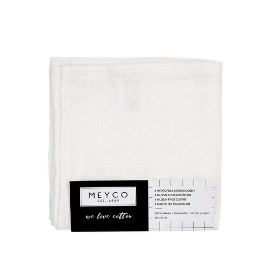 MEYCO pieluchy muślinowe 30cm x 30cm x3szt – nowy – zdjęcie 2