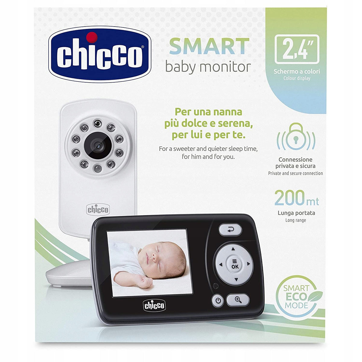 CHICCO Smart monitor electronic pentru bebeluși 2,4" FHSS