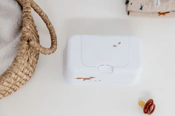 FUNKYBOX pojemnik na mokre chusteczki z otwieraną pokrywą 12,5 x 22 x 8,5 cm