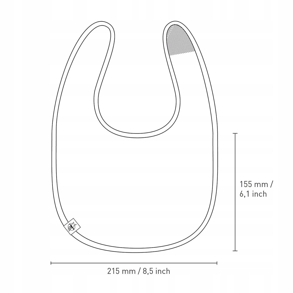 LASSIG hagesmæk i bomuld med velcro x5 3-18mdr.