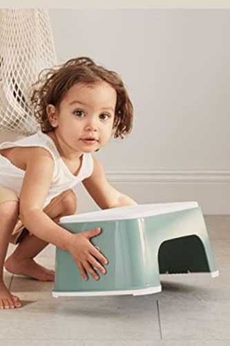 BabyBjörn Step Stool podest dla dzieci antypoślizgowy zielono-biały – zdjęcie 4