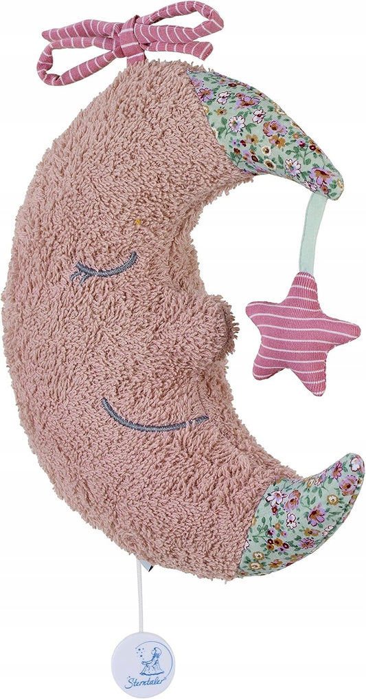 STERNTALER zawieszka przytulanka z pozytywką KSIĘŻYC 20 cm "O, różowa, do wózka, łóżeczka i fotelika