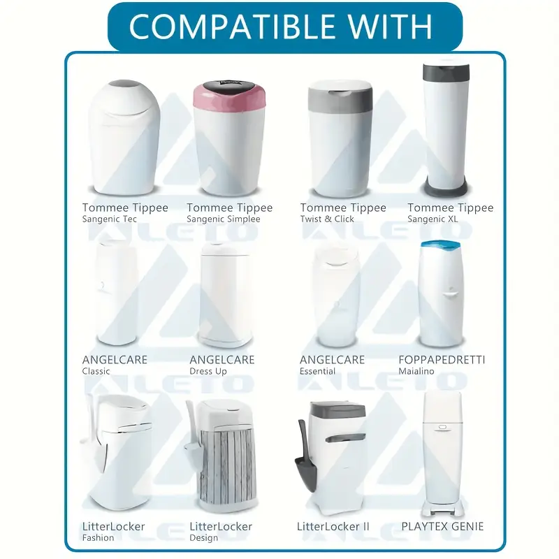 ALETO folieindsats til Tommee Tippee Angelcare LitterLocker osv. x3
