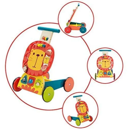 LABEBE drewniany pchacz LEW 34 x 30,5 x 44,5 cm 1-3 lata