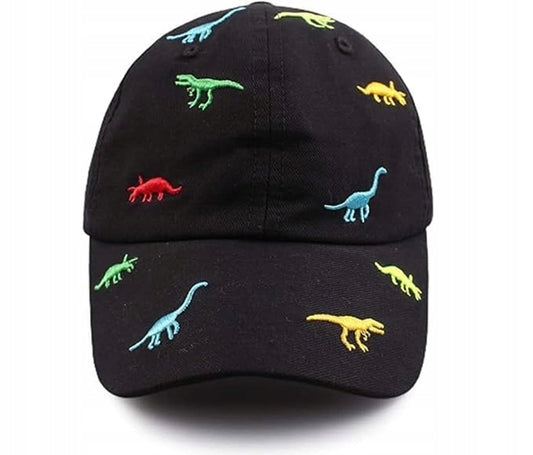DINOZAURY regulowana letnia czapka z daszkiem 2-6 lat