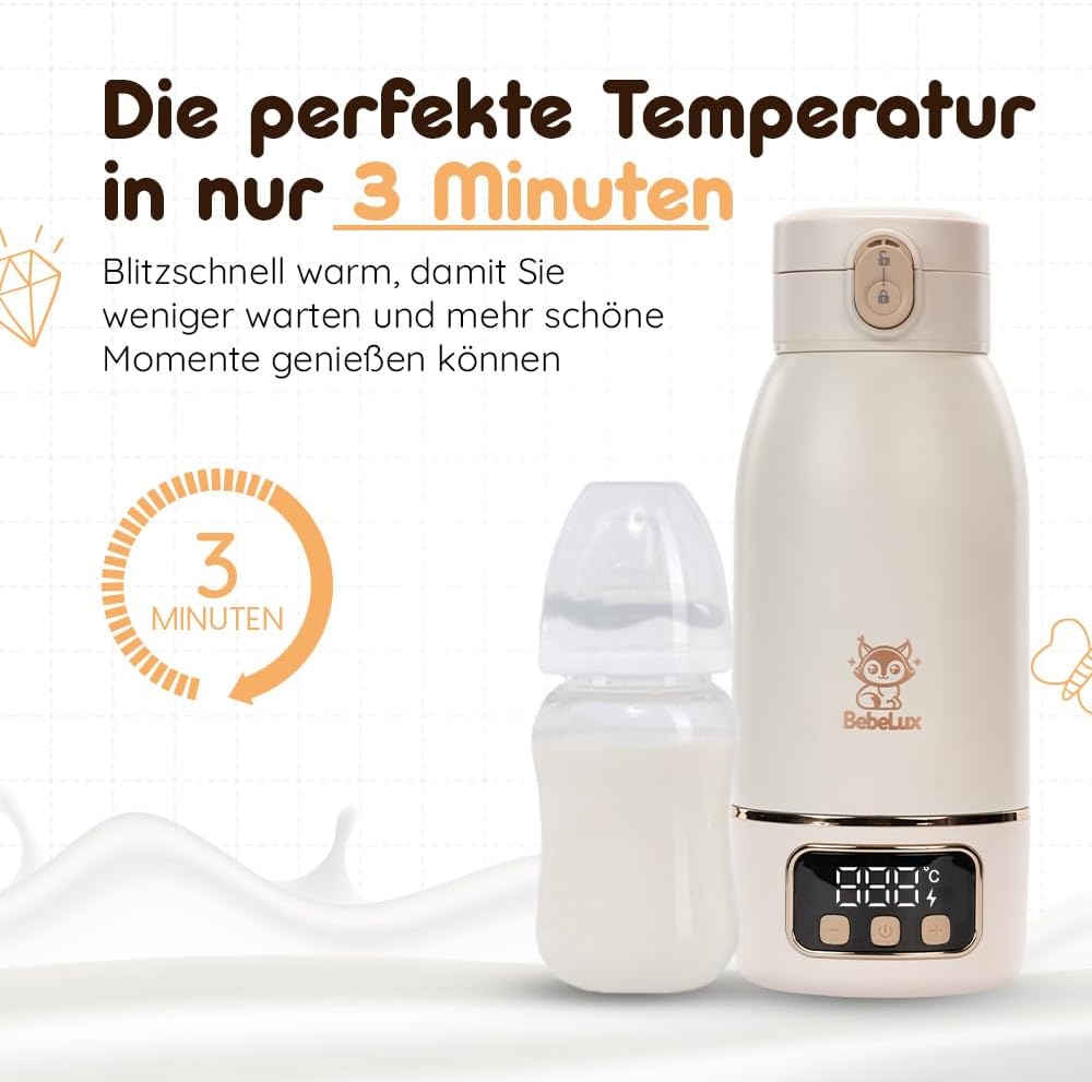 BEBELUX BebeWarm DRAAGBARE USB-verwarmer 3'