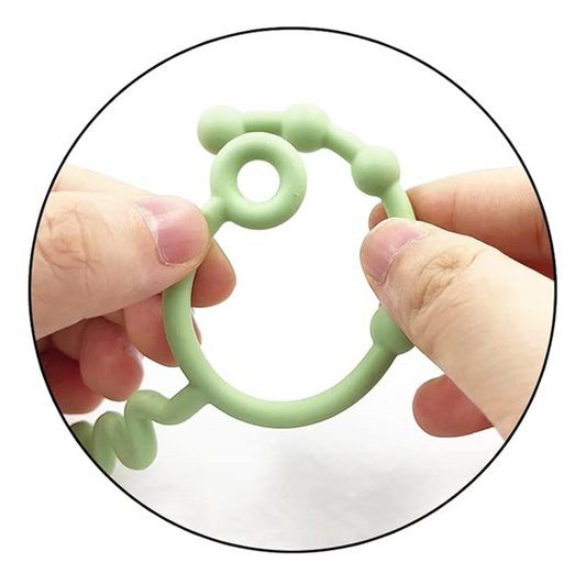 STRAPS FOR BABY Silikon-Halterung für Schnuller, Beißringe und Spielzeug 30 cm