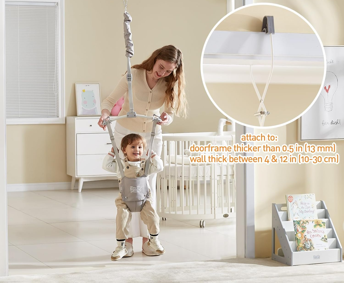 FUNLIO Hop dørkarmshoppe 6-24 m op til 18 kg