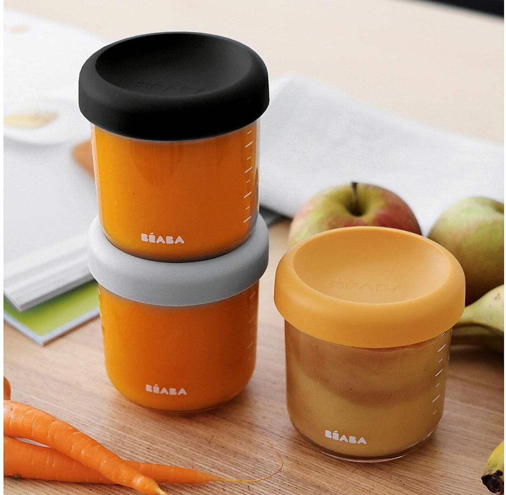 BEABA üveg ételtároló edények 6 x 250 ml