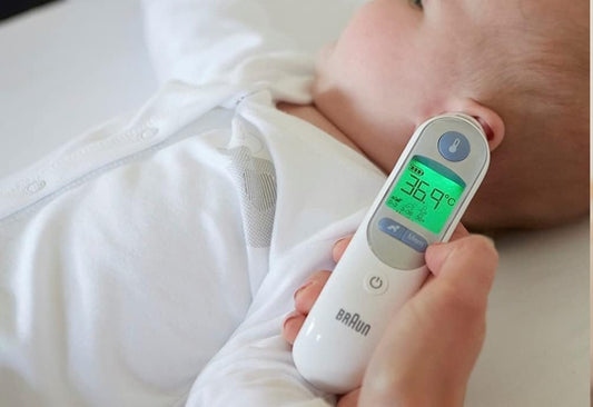 BRAUN ThermoScan 7 precyzyjny termometr do ucha + 21 nakładek ochronnych