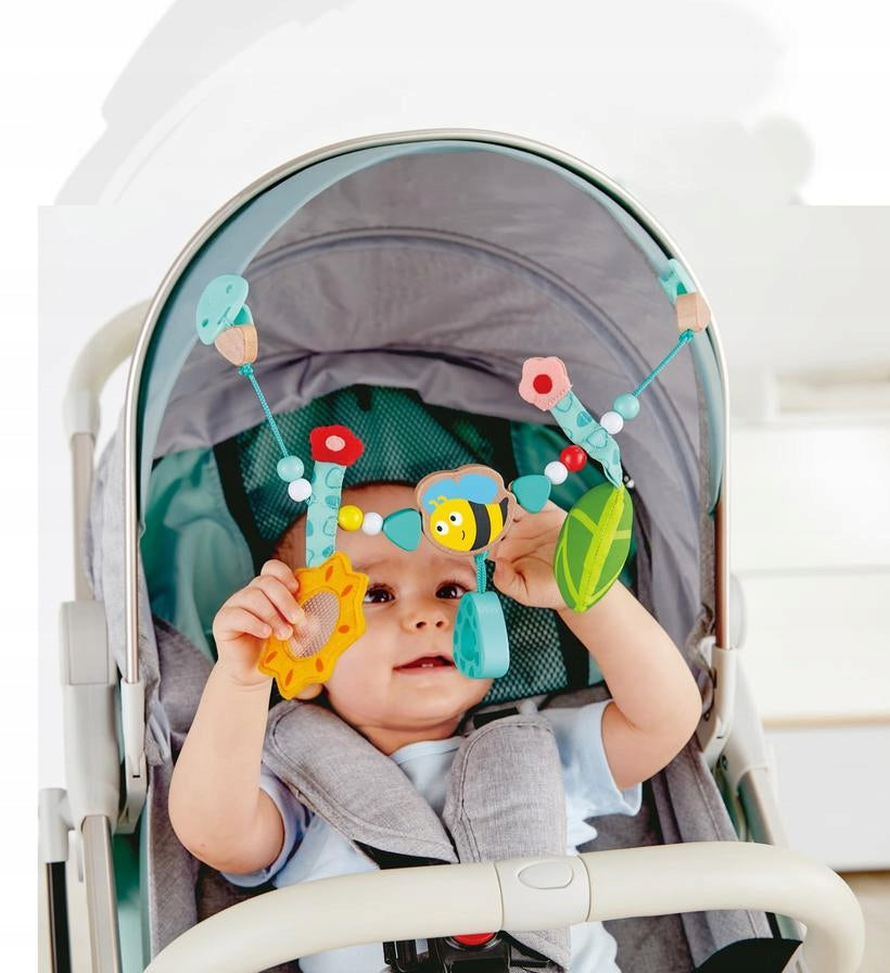 HAPE houten kinderwagenhanger met ketting BUMMEL 39,5 cm