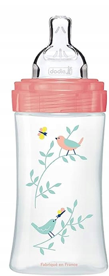 DODIE biberon 270 ml tetină 2 flux mediu 0-6 luni VEVERIȚĂ