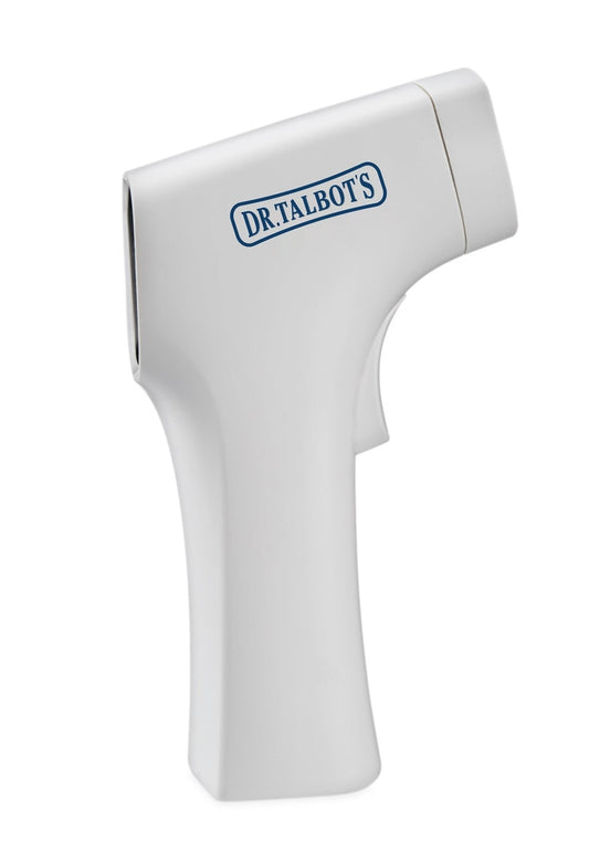DR.TALBOT'S termometr bezdotykowy ekran LCD/LED, biały termometr bezdotykowy dla dzieci 3 m+