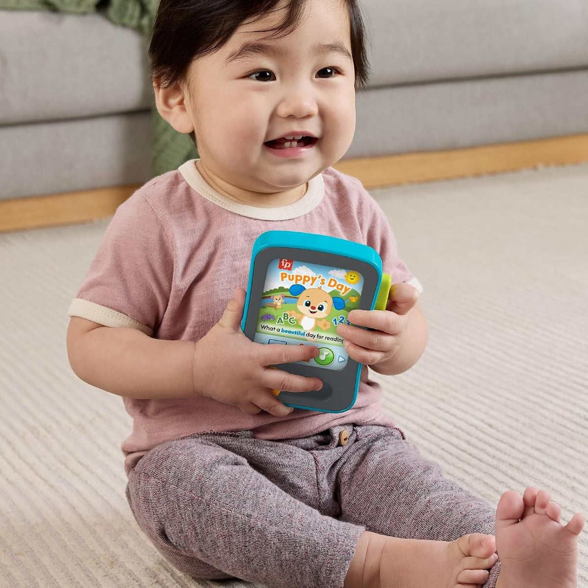 FISHER-PRICE JFK28 Puppy’s Learning Story Reader in 3 languages
