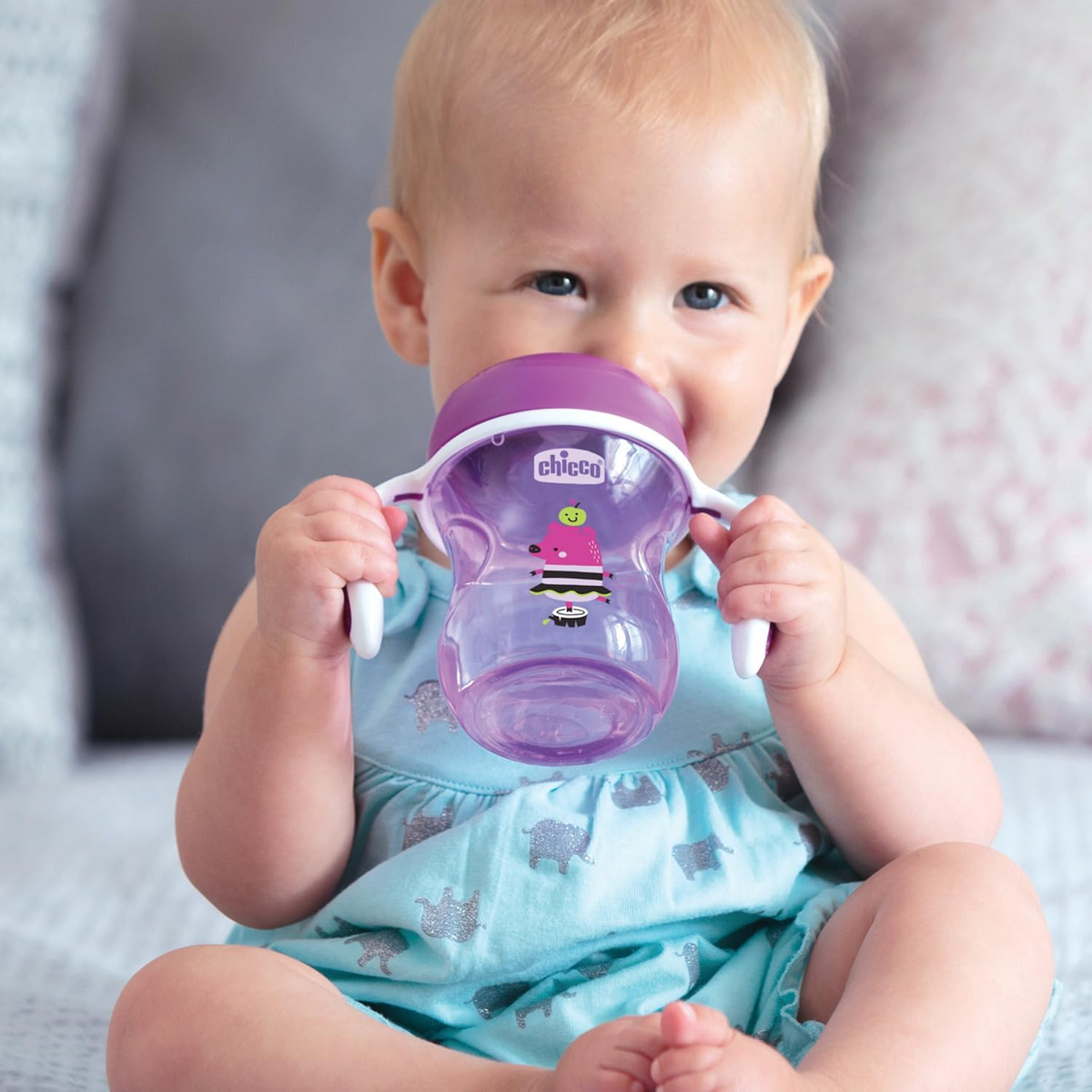 CHICCO Training Cup antilekbeker met tuit 200 ml 6 m+