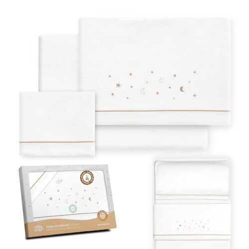 INTERBABY sengetøjssæt til vugge 50x80 cm