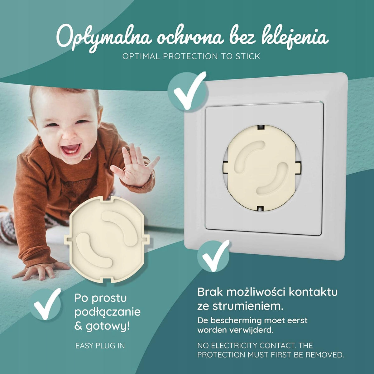 BEARTOP protecție pentru copii la prize electrice x1