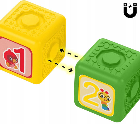 BABY EINSTEIN Connectables Click & Create mágneses építőkockák 20 darab