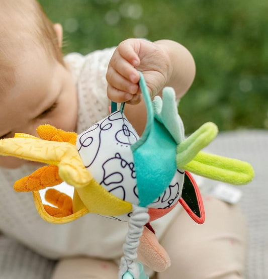 FEHN Dobabydoo zawieszka z piszczałką i lusterkami do wózka, fotelika 23 cm
