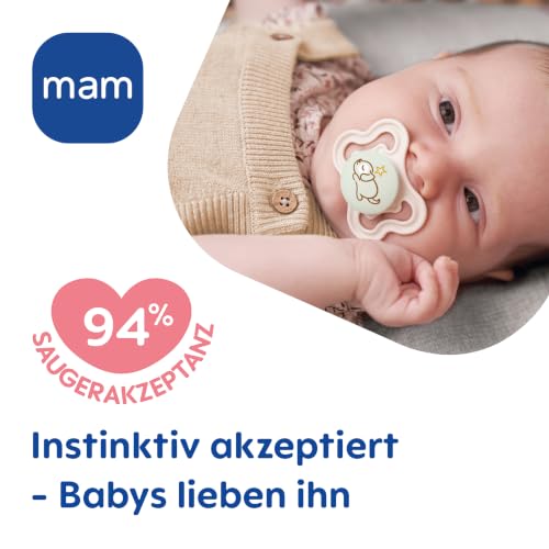 MAM Supreme Night silikonesut 0-6m x2 LYSER I MØRKET