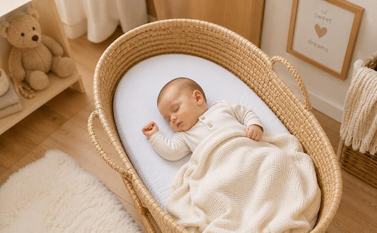 BABYPREM prześcieradło z gumką do kosza Mojżesza 70x40 cm x2