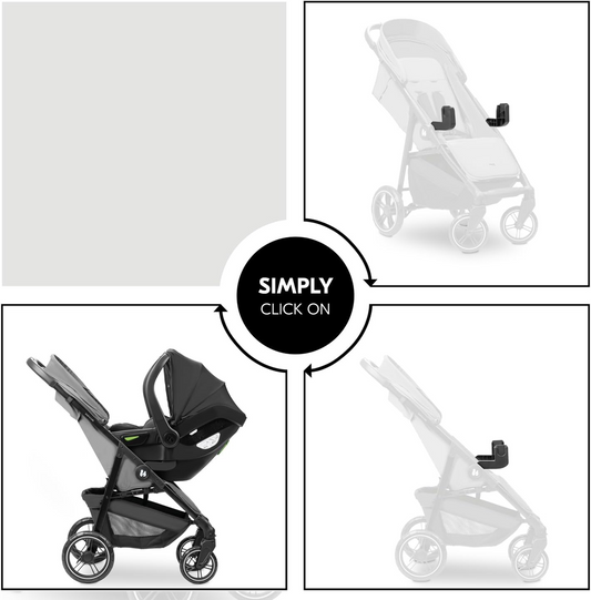 HAUCK adapter do wózka SHOP N CARE fotelików MAXI CYBEX NUNA KIDDY JOIE
