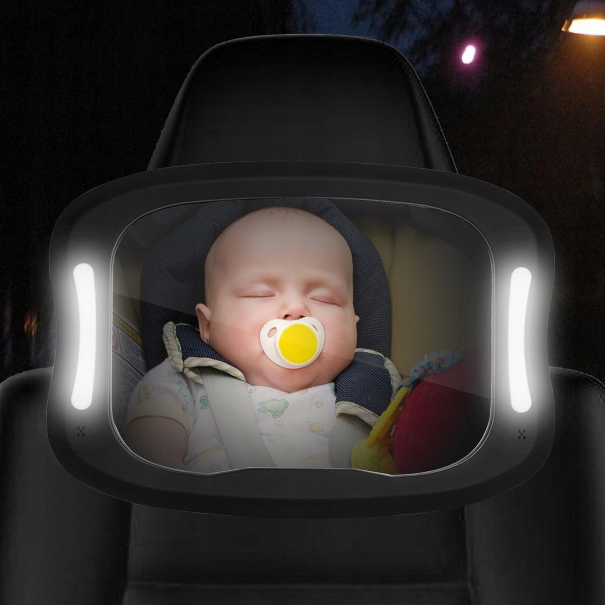 FITNATE baby-kijkspiegel LAMP + afstandsbediening en 2 parasols