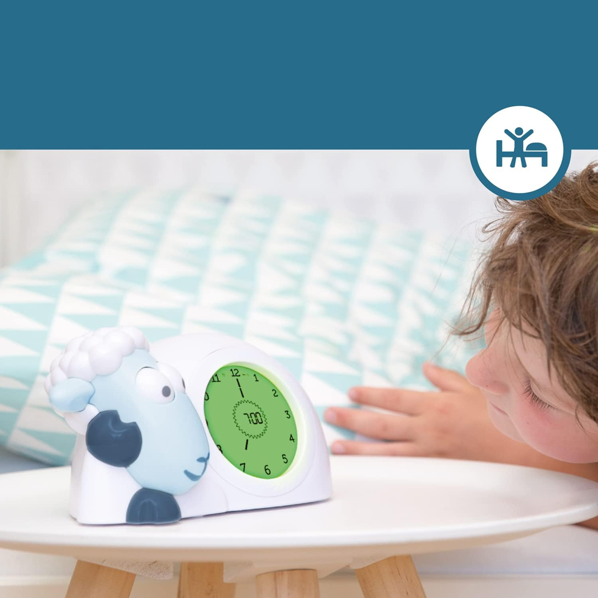 ZAZU Sam the Sheep sleep trainer, clock, and night lamp