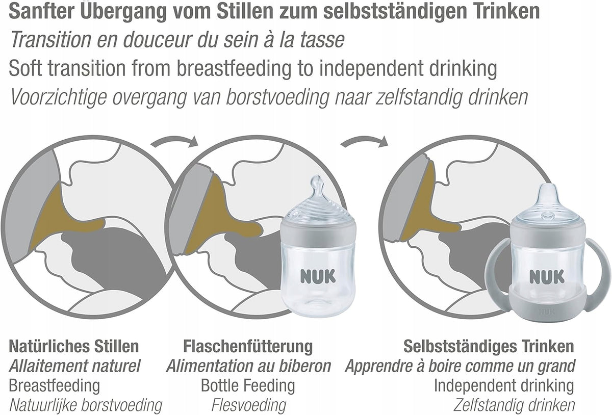 NUK Nature Senseteats for bottles and cupsAge 6 - 18 monthsmaterial - siliconeBPA-freeNew condition, packaging
